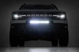20 Inch Black Series LED Light Bar | Single Row | Amber DRL view 5