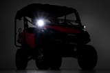 LED Light Kit | Cage Mount | 2" Black Pair | White DRL | Honda Pioneer 1000/Pioneer 1000-6 view 2
