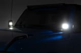LED Light Kit | Ditch Mount | 2" Black Pair | Flood Pattern | Ford Bronco (21-26) view 5