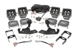 LED Light Kit | Fog Mount | 2" Black Pair | White DRL | Chevy Silverado 2500 HD/3500 HD (11-14) view 1
