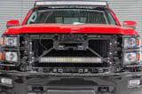 LED Light Kit | Behind Grille Mount | 30" Black Dual Row | White DRL | Chevy Silverado 1500 (14-15) view 4