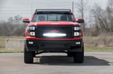 LED Light Kit | Behind Grille Mount | 30" Black Dual Row | White DRL | Chevy Silverado 1500 (14-15) view 6
