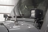 LED Light Mount | Lower Windshield | Pod | Jeep Wrangler JK/Wrangler Unlimited (07-18) view 3