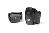 Rocker Switch | 2x1 with Logo | Blue Back Light view 1