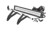 LED Light Kit | Bumper Mount | 20" Chrome Dual Row | White DRL | Ram 1500 (19-24) view 1