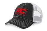 Rough Country Hat | White Mesh | Rough Country Patch | Black/Red view 1