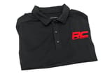 Rough Country Polo | Rough Country Logo | Black | Moisture Wicking | Size M view 2