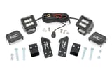 LED Light Kit | "A" Pillar Mount | 2" Black Pair | Spot | Polaris RZR PRO XP view 1
