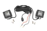 2 Inch Black Series LED Light Pods | SAE Fog | Yellow view 1