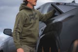 Rough Country Hoodie | RC Topographical Sleeve | Army Green | LG view 2