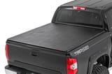 Soft Tri-Fold Bed Cover | With & W/O OE Rails | 6'7" Bed | Toyota Tundra (07-21) view 1