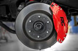 Caliper Covers | Front and Rear | Red | Toyota Tundra 2WD/4WD (2022-2026) view 1