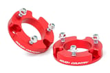 Rough Country 2 Inch Leveling Kit | Aluminum | Red | Toyota Tacoma 2WD/4WD (2005-2023) view 1