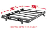Roof Rack | Jeep Wrangler JL (18-26)/Wrangler Unlimited (18-26) 4WD view 6