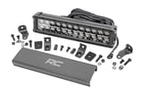 12 Inch Black Series LED Light Bar | Dual Row | White DRL view 1