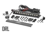 12 Inch Black Series LED Light Bar | Single Row | Amber DRL view 1