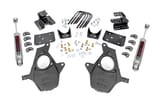 Rough Country 2 Inch Lowering Kit | 4 Inch Rear Lowering | Alum/Stamped Knuckle | Chevy/GMC 1500 (14-18) view 1