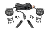 LED Light Kit | Ditch Mount | Black Series Round | 3.5 Inch | Amber DRL | Jeep Cherokee KL (14-21) view 1