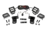 LED Light Kit | Rear Mount | 2" Black Pair | Flood | Polaris Ranger XP 1000 view 2