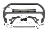 Nudge Bar | w/ Tow Hooks | 20 Inch BLK DRL Single Row LED | Ford Bronco Sport (21-24) view 1