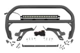 Nudge Bar | w/ Tow Hooks | 20 Inch Black Single Row LED | Ford Bronco Sport (21-24) view 1