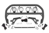 Nudge Bar | w/ Tow Hooks | 4 Inch Round Led (x4) | Ford Bronco Sport (21-24) view 1