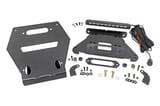 LED Light | Winch Mount | Front | 10" Black Slimline | Polaris RZR Pro R view 1
