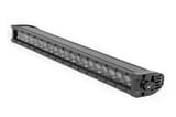 20 Inch Black Series LED Light Bar | Single Row | Amber DRL view 1