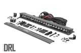 20 Inch Black Series LED Light Bar | Single Row | Amber DRL view 2