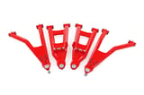 Rough Country Red Aluminum Control Arms | 2" Forward Offset | Polaris Ranger XP 1000 view 1