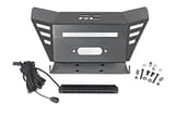 Winch Plate | 10" Black Slimline | Honda Pioneer 520 view 1