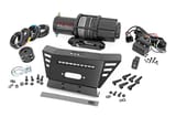 Winch Plate | 4500-LB Winch | 10" Black Slimline | Honda Pioneer 520 view 1