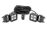 Black Series LED Light Pair | 2 Inch | Flood | Swivel Mount view 1