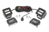 2 Inch Black Series LED Light Pods | Pair | Flood view 1