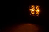 2 Inch Black Series LED Light Pods | Spot | Square | Amber DRL view 2