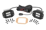 2 Inch Black Series LED Light Pods | Pair | Flood | Flush Mount view 1