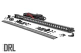 30 Inch Black Series LED Light Bar | Single Row | Cool White DRL view 2