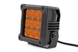 4 Inch LED Amber Light Pods | Square | Amber DRL | Pair view 2