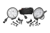4 Inch Chrome Series LED Light | Round | Pair view 3
