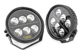 Black Series Halo LED Light Pair | White/Amber DRL | 6.5 Inch | Round view 3