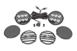Black Series Halo LED Light Pair | White/Amber DRL | 6.5 Inch | Round view 1
