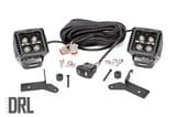 LED Light Kit | Hinge Mount | 2" Black Pair | White DRL | Jeep Gladiator JT/Wrangler JL (18-26) view 1