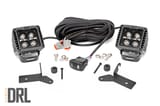 LED Light Kit | Hinge Mount | 2" Black Pair | Amber DRL | Jeep Gladiator JT/Wrangler JL (18-26) view 1