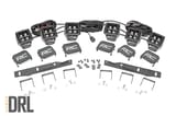 LED Light Kit | Fog Mount | Triple 2" Black Pair | Amber DRL | Ford Raptor (17-20) view 2