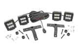 Quad LED Light Kit | Cowl Mount | 2" Black Pairs | Spot | Jeep Gladiator JT/Wrangler JL (18-26) view 1