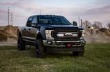LED Light Kit | Grille Mount | 10 Inch Black | Slimline | Ford F-250 Super Duty (20-22) view 5