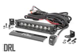 8 Inch Black Series LED Light Bar | Single Row | Amber DRL view 1
