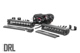 8 Inch Black Series LED Light Bar | Single Row | Cool White DRL | Pair view 1