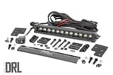 LED Light Kit | Bumper Mount | 12" Black Single Row | White DRL | Polaris Ranger XP 1000 view 1