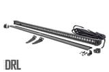 LED Light Kit | Lower Windshield | 50" Black Single Row | White DRL | Polaris General XP 4 1000 view 1